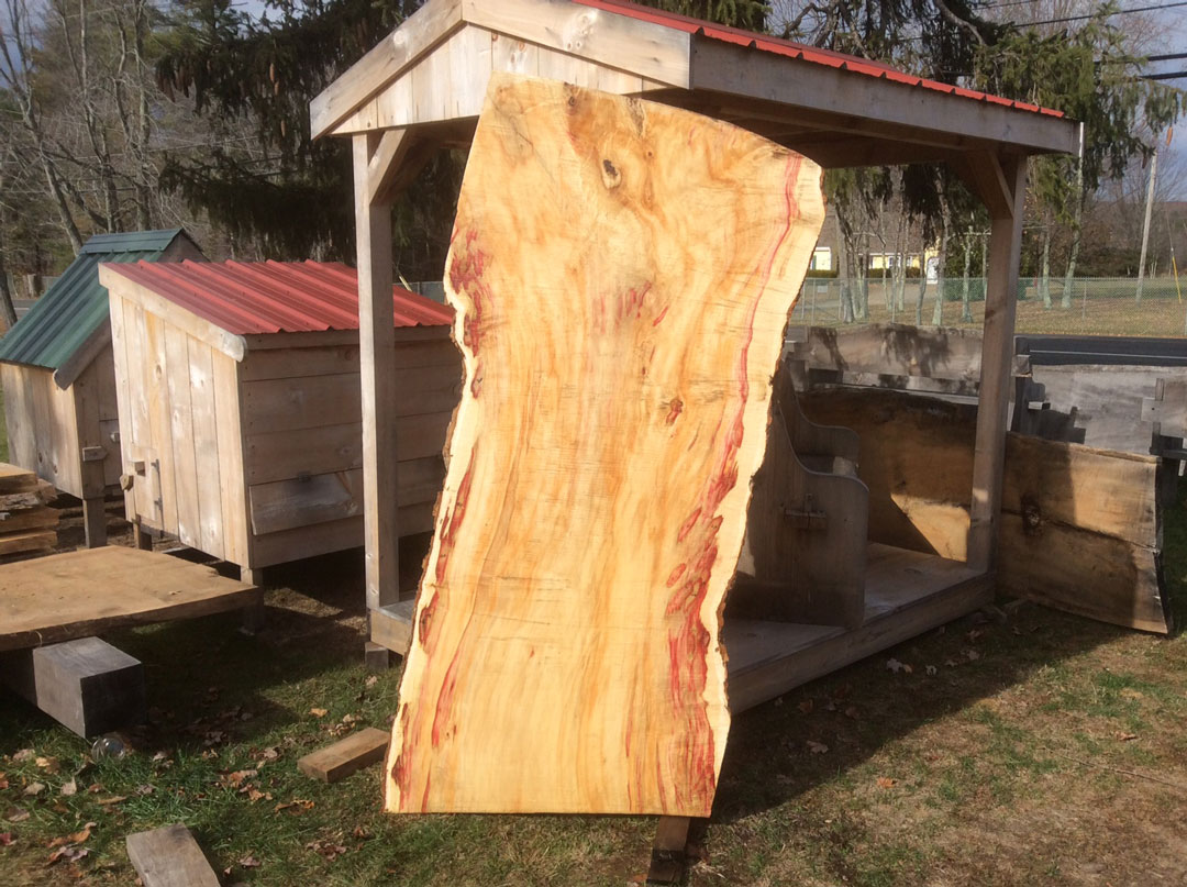 Wood Slab Flaming Box